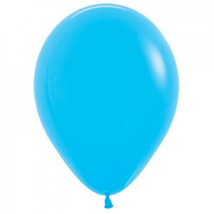 11 Inch Round Blue Sempertex Plain Latex Balloons UNINFLATED