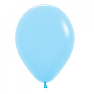 11 Inch Round Light Blue Sempertex Plain Latex Balloons UNINFLATED