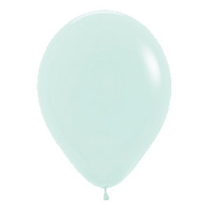 11 Inch Round Matte Pastel Green Sempertex Plain Latex Balloons UNINFLATED