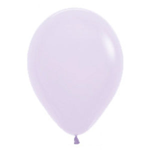 11 Inch Round Matte Pastel Lilac Sempertex Plain Latex Balloons UNINFLATED