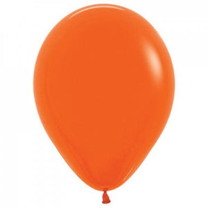 11 Inch Round Orange Sempertex Plain Latex Balloons UNINFLATED