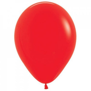 11 Inch Round Red Sempertex Plain Latex Balloons UNINFLATED
