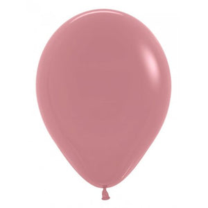 11 Inch Round Rosewood Sempertex Plain Latex Balloons UNINFLATED