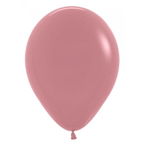 11 Inch Round Rosewood Sempertex Plain Latex Balloons UNINFLATED