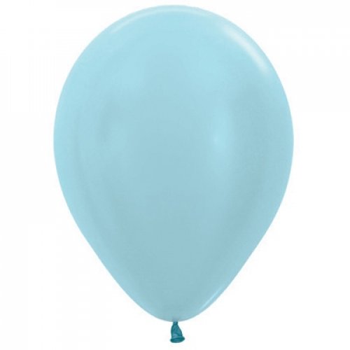 11 Inch Round Satin Blue Sempertex Plain Latex Balloons UNINFLATED