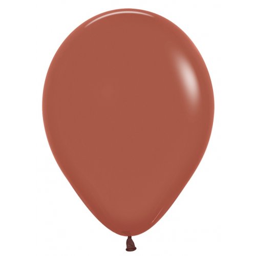 11 Inch Round Terracotta Sempertex Plain Latex Balloons UNINFLATED