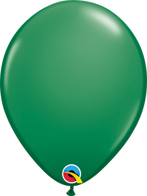 16 Inch Round Green Qualatex Latex Balloons UNINFLATED