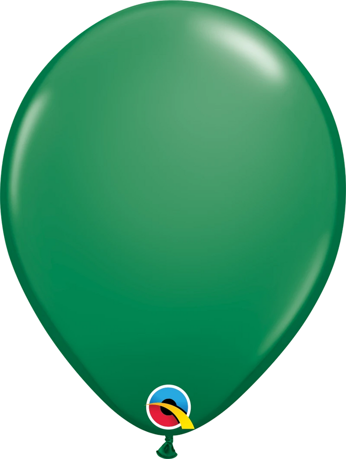 16 Inch Round Green Qualatex Latex Balloons UNINFLATED