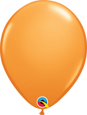 16 Inch Round Orange Qualatex Latex Balloons UNINFLATED