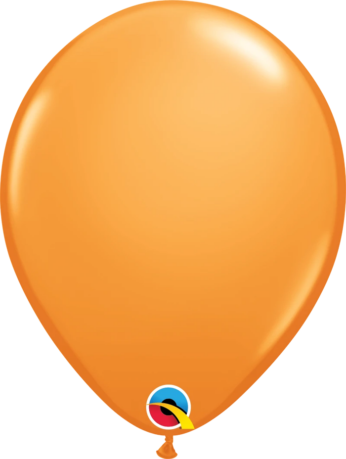 16 Inch Round Orange Qualatex Latex Balloons UNINFLATED