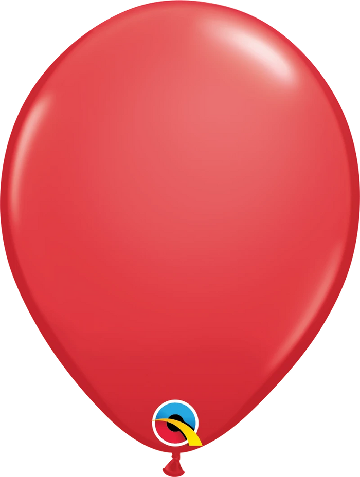 16 Inch Round Red Qualatex Latex Balloons UNINFLATED