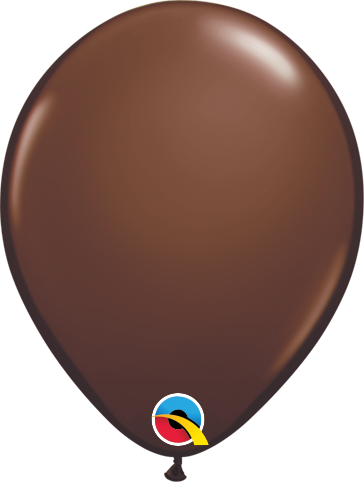 16 Inch Round Chocolate Brown Qualatex Latex Balloons UNINFLATED