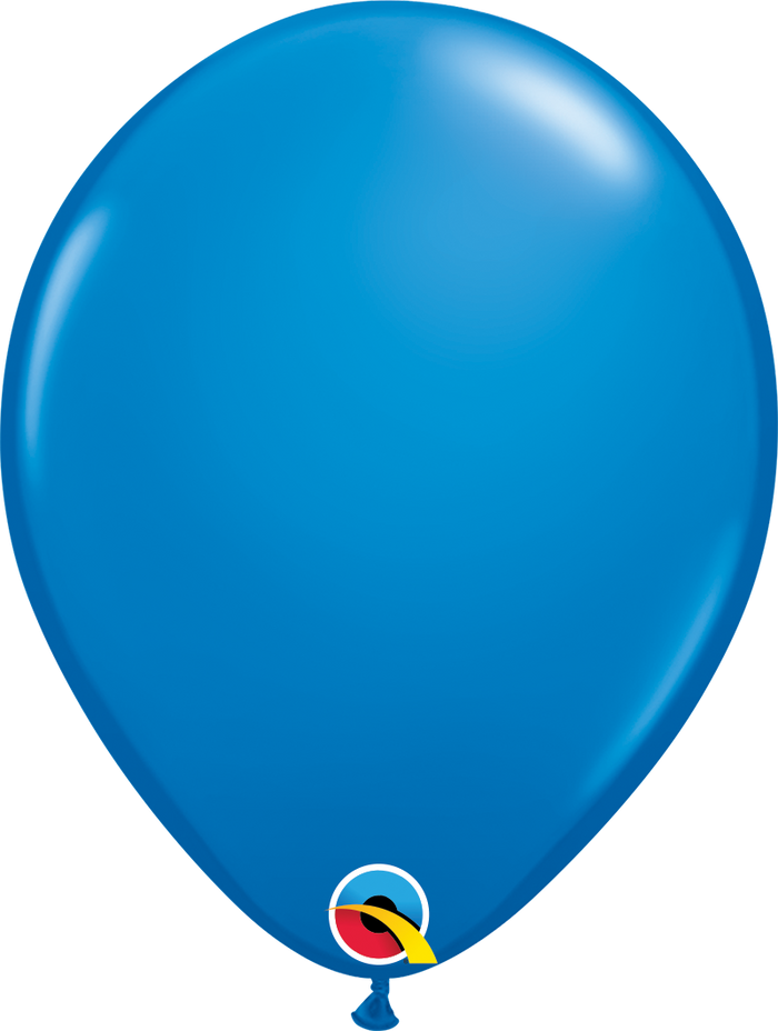 16 Inch Round Dark Blue Qualatex Latex Balloons UNINFLATED