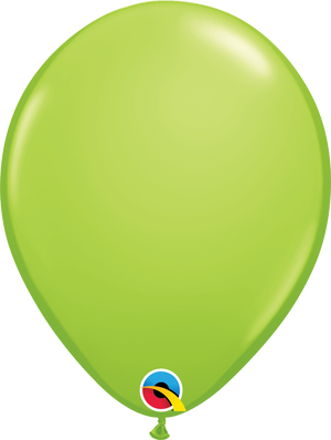 16 Inch Round Lime Green Qualatex Latex Balloons UNINFLATED