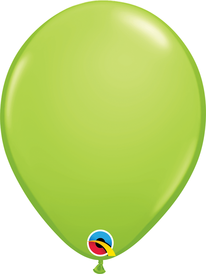 16 Inch Round Lime Green Qualatex Latex Balloons UNINFLATED