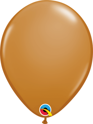 16 Inch Round Mocha Brown Qualatex Latex Balloons UNINFLATED