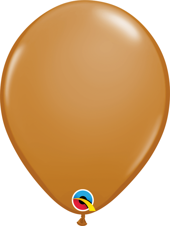 16 Inch Round Mocha Brown Qualatex Latex Balloons UNINFLATED