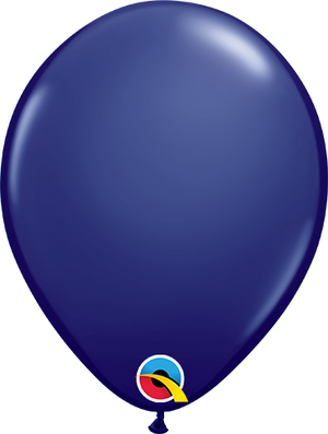 16 Inch Round Navy Blue Qualatex Latex Balloons UNINFLATED