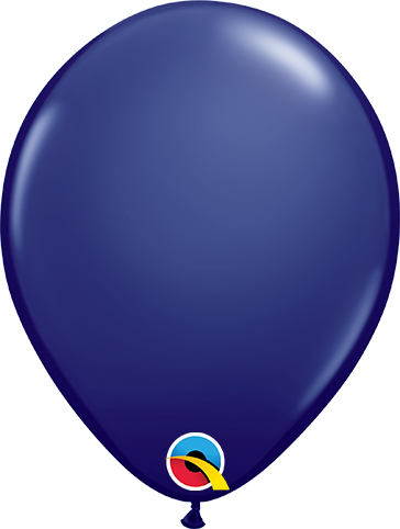 16 Inch Round Navy Blue Qualatex Latex Balloons UNINFLATED