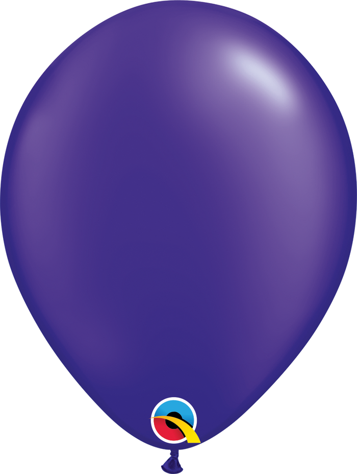 16 Inch Round Pearl Quartz Purple Qualatex Latex Balloons UNINFLATED