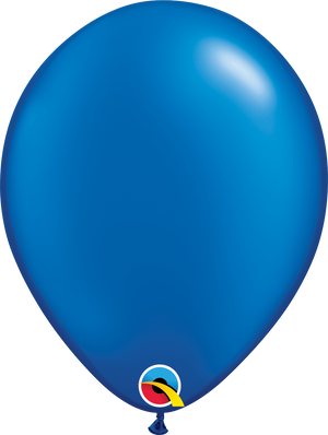 16 Inch Round Pearl Sapphire Blue Qualatex Latex Balloons UNINFLATED