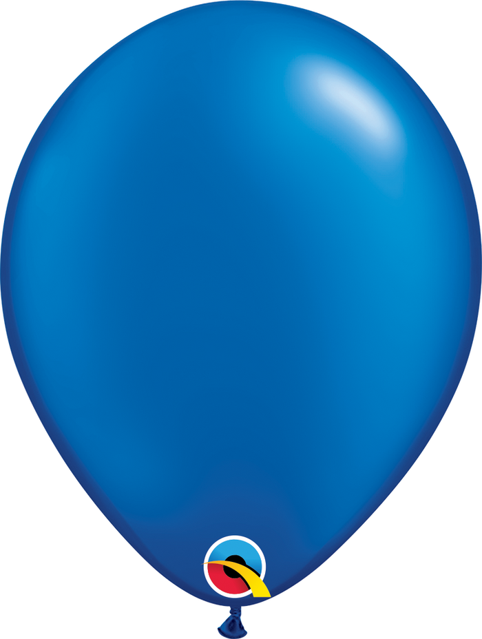 16 Inch Round Pearl Sapphire Blue Qualatex Latex Balloons UNINFLATED