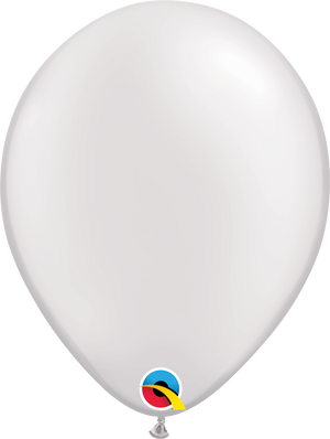 16 Inch Round Pearl White Qualatex Latex Balloons UNINFLATED