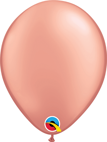 16 Inch Round Rose Gold Qualatex Latex Balloons UNINFLATED