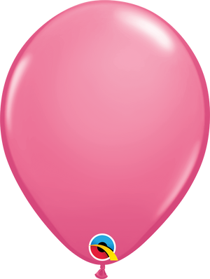 16 Inch Round Rose Pink Qualatex Latex Balloons UNINFLATED