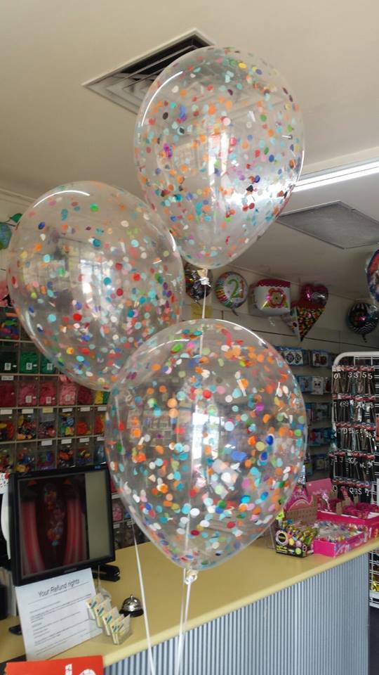 16 Inch (40cm) Confetti Balloon each