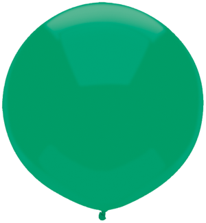 17 Inch Round Deep Jade Green Qualatex Latex Balloons UNINFLATED