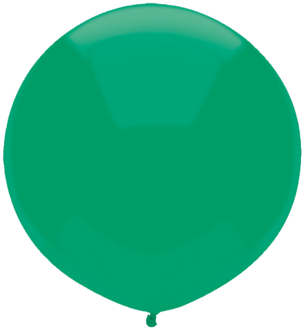 17 Inch Round Deep Jade Green Qualatex Latex Balloons UNINFLATED