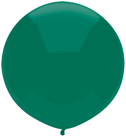 17 Inch Round Forest Green Qualatex Latex Balloons UNINFLATED