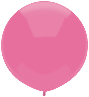 17 Inch Round Passion Pink Qualatex Latex Balloons UNINFLATED