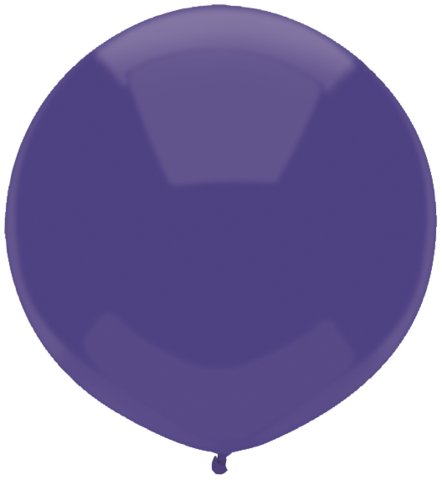 17 Inch Round Regal Purple Qualatex Latex Balloons UNINFLATED