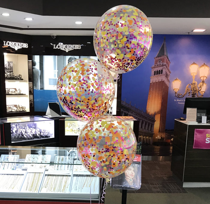 17 Inch (43cm) Confetti Balloon each