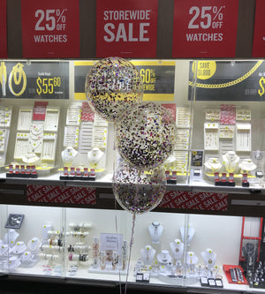 17 Inch (43cm) Confetti Balloon each