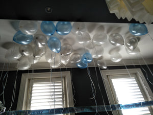20 Loose Helium Filled Latex Balloon with Ribbon