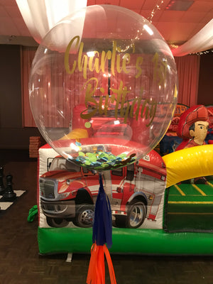 24 Inch Personalised Confetti Bubble Balloon