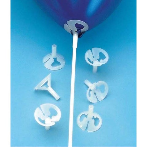 24" White Maxi Plastic Sticks Qualatex