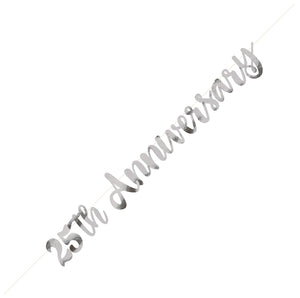25th Anniversary Silver Jointed Banner