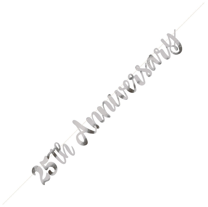 25th Anniversary Silver Jointed Banner