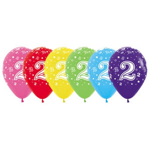 11 Inch Printed 2 Fashion Assorted Sempertex Latex Balloon UNINFLATED