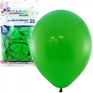 30cm Emerald Green Balloons - Pack of 25