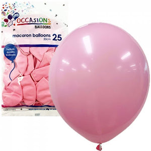30cm Macaron Light Pink Balloons - Pack of 25