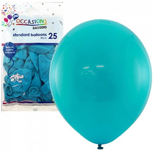 30cm Teal Balloons - Pack of 25