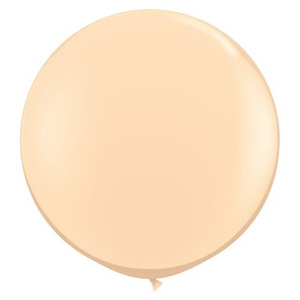 3ft Round Blush Qualatex Plain Latex Balloon UNINFLATED