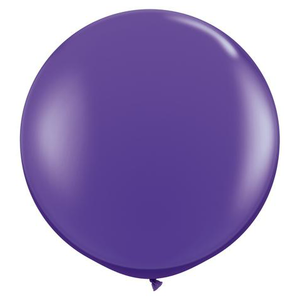 3ft Round Purple Violet Qualatex Plain Latex Balloon UNINFLATED