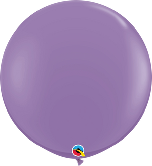3ft Round Spring Lilac Qualatex Plain Latex Balloon UNINFLATED