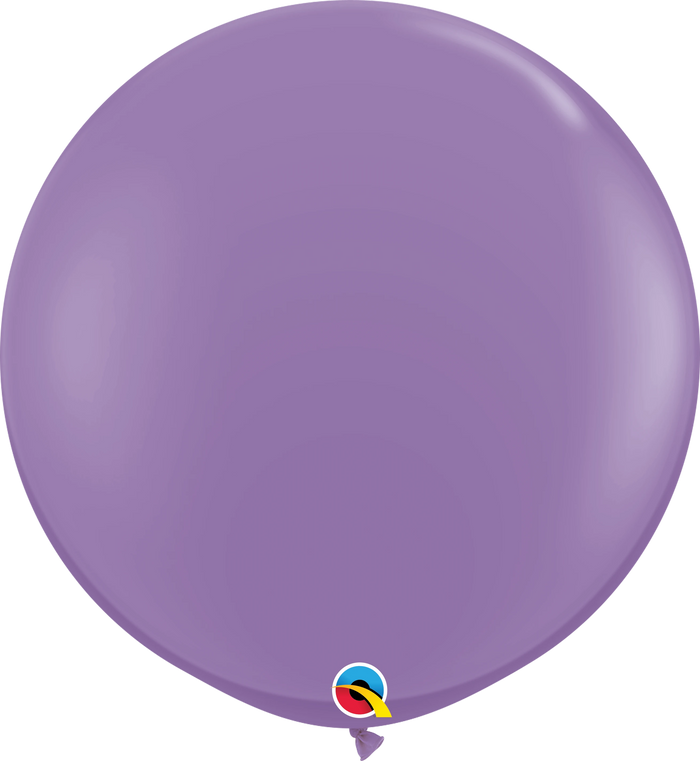 3ft Round Spring Lilac Qualatex Plain Latex Balloon UNINFLATED